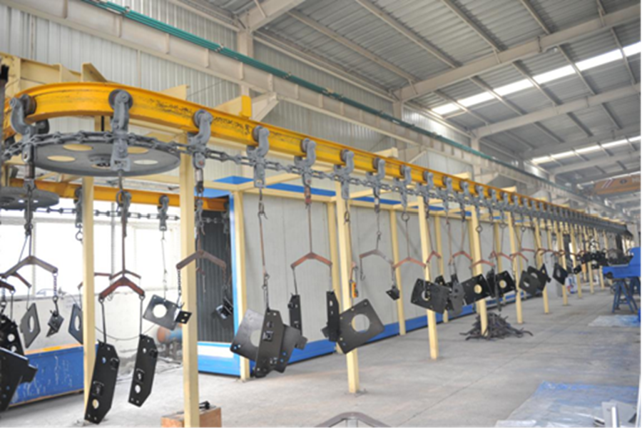 Parts paint production line